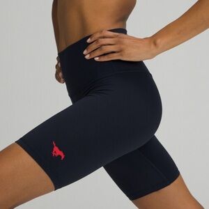Womens LULULEMON navy Southern Methodist University Heat  Align HR Short 8"